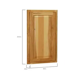 Kcsb36-nhk Hampton Bay Ready-to-assemble Sink Base Kitchen Cabinet Corner Natural Hickory