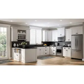 Kcsb36-ssw Hampton Bay Kitchen Cabinets 36 Inch Wx24 Dx34.5 H Mdf Furniture Board Satin White #2