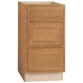Kdb18-mo Hampton Bay 18 Inch W X 24 D 34.5 H Assembled Drawer Base Kitchen Cabinet I