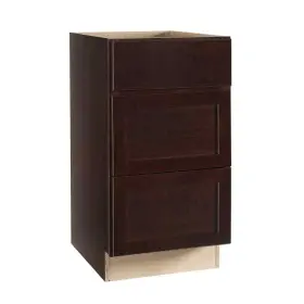 Kdb18-sjm Hampton Bay Shaker 18 Inch W X 24 D 34.5 H Assembled Drawer Base Kitchen Cabinet In