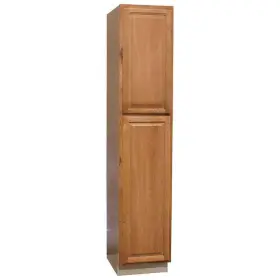 Kp1890-mo Hampton Bay 18 Inch W X 24 D 90 H Assembled Pantry Kitchen Cabinet In Mediu