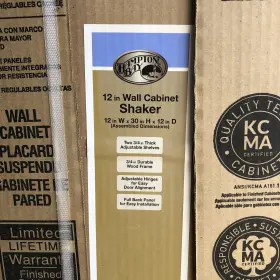 Kw1230-ssw Hampton Bay Wall Kitchen Cabinet Shaker 12 Inch W X D 30 H Satin White Nib #2