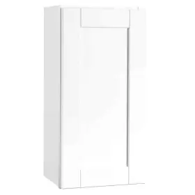Kw1530-ssw Hampton Bay Shaker 15 Inch W X 12 D 30 H Assembled Wall Kitchen Cabinet In Satin Wh