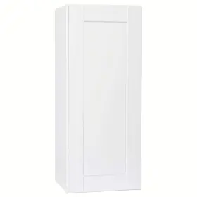 Hampton Bay Kw1536-ssw Shaker Assembled 15x36x12 Inch Wall Kitchen Cabinet In Satin White