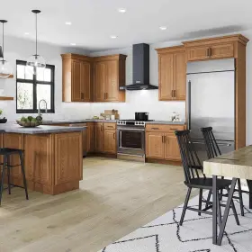 Kw1830-mo Hampton Bay 18 Inch W X 12 D 30 H Assembled Wall Kitchen Cabinet In Medium #2