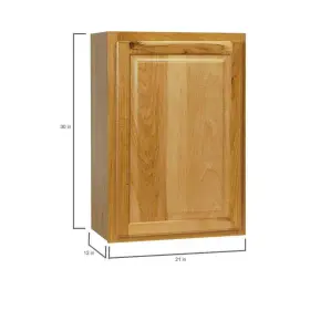 Kw2130-nhk Hampton Bay 21 Inch W X 12 D 30 H Assembled Wall Kitchen Cabinet In Natural #3