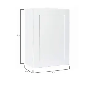 Kw2130-ssw Hampton Bay Kitchen Cabinet 12 Inch X 21 30 Assembled Mdf Thermofoil Satin White #3
