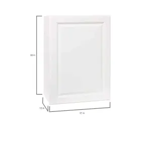 Kw2130-sw Hampton Bay 21 Inch W X 12 D 30 H Assembled Wall Kitchen Cabinet In Satin #3