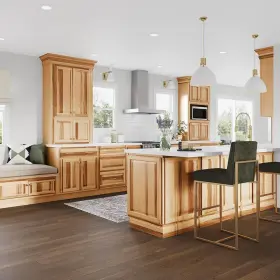 Kw2136-nhk Hampton Bay Kitchen Cabinet 12 Inch X 21 X36 Assembled Reversible Natural Hickory #2