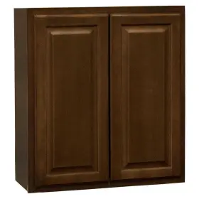 2-adjustable Hampton Bay Kw2730-cog Wall Kitchen Cabinet 30 Inch Shelves Furniture Board Cognac