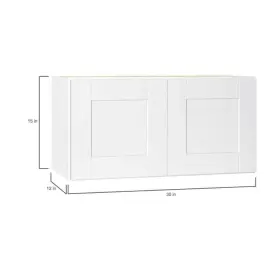 Kw3015-ssw Hampton Bay Shaker 30 Inch W X 12 D 15 H Assembled Wall Bridge Kitchen Cabinet In S #3
