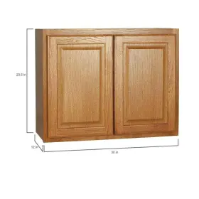 Kw3024-mo Hampton Bay 30 Inch W X 12 D 24 H Assembled Wall Bridge Kitchen Cabinet In #3