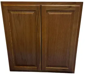 Kw3030-mo Hampton Bay Medium Oak Raised Panel Stock Assembled Wall Kitchen Cabinet #3