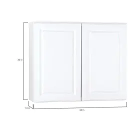 Kw3630-sw Hampton Bay Assembled Kitchen Cabinets 36 Inch X30 Cottage Thermofoil Mdf White #3
