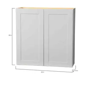 Kw3636-sdv Hampton Bay Shaker Assembled 36x36x12 Inch Wall Kitchen Cabinet In Dove Gray #3