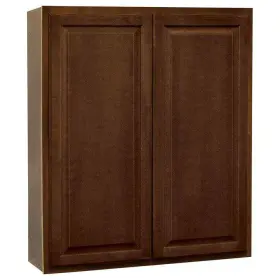 Kw3642-cog Hampton Bay 36 Inch W X 12 D 42 H Assembled Wall Kitchen Cabinet In Cognac