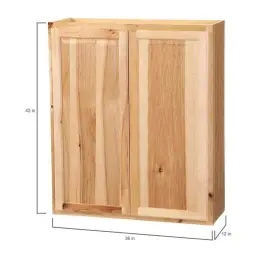 Kw3642-nhk Hampton Bay 36 Inch W X 12 D 42 H Assembled Wall Kitchen Cabinet In Natural #3
