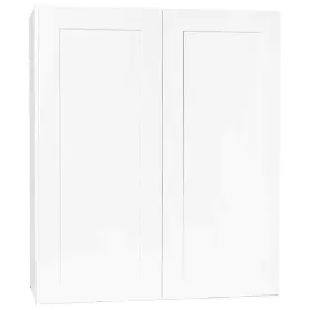 Kw3642-ssw Hampton Bay Shaker 36 Inch W X 12 D 42 H Assembled Wall Kitchen Cabinet In Satin Wh
