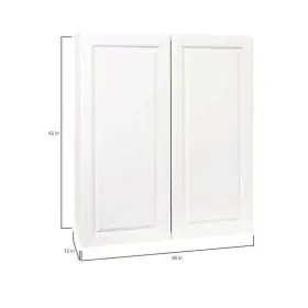 Kw3642-sw Hampton Bay 36 Inch W X 12 D 42 H Assembled Wall Kitchen Cabinet In Satin #3