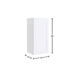 W1530-csw Hampton Bay Courtland 15 Inch W X 12 D 30 H Assembled Shaker Wall Kitchen Cabinet I #3