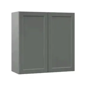 Hampton Bay W301230-mst Designer Series Melvern Shaker Wall Cabinet Storm Gray 30x12x30 In