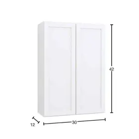 W3042-csw Hampton Bay Courtland 30 Inch W X 12 D 42 H Assembled Shaker Wall Kitchen Cabinet I #3 W3042-csw Hampton Bay Courtland 30 Inch W X 12 D 42 H Assembled Shaker Wall Kitchen Cabinet I #3