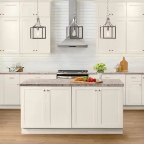 W3624-cw Hampton Bay Antique White Ready To Assemble Shaker Wall Bridge Kitchen Cabinet #3