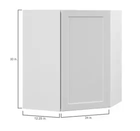 Wc2430-mlwh Hampton Bay Designer Series Melvern Assembled 24x30x12.25 Inch Diagonal Wall Kitchen Cabinet #3