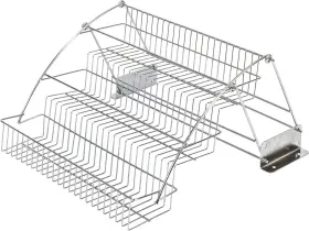 Hardware Resources 843512066979 Ttspd-r Chrome 14 Inch 3-tier Pull Down Spice Rack