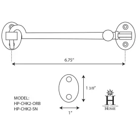 Highpoint Collection 817899013949 6.75 Inch Cabin Hook In Satin Nickel Finish #3