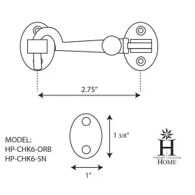 Highpoint Collection 817899014052 2.75-inch Cabin Hook In Satin Nickel Finish #3