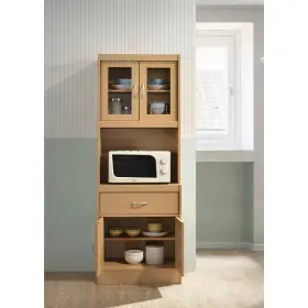 Hik96cherry Hodedah Kitchen Microwave Cabinet Storage Multiple Wooden Finishes