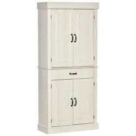 835-346v81 Homcom Freestanding Kitchen Pantry With 4-doors 2-large Cabinets Wide Drawer