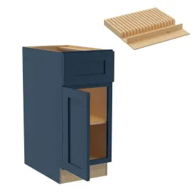 B15l-kb-nmb Home Decorators Collection Base Kitchen Cabinet 15 Inch W X 24 D 34.5 H Plywood Mythic Blue