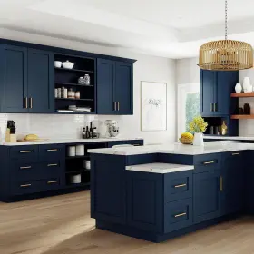 B24-2t-ut-nmb Home Decorators Collection Base Kitchen Cabinet 24 Inch W X D 34.5 H Plywood Mythic Blue #2