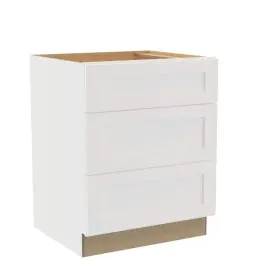 Bd27-npw Home Decorators Collection Assembled Base Drawer Kitchen Cabinet 27 Inch Wx34.5 H Pacific White
