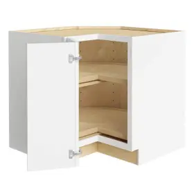 Ezr36ssl-npw Home Decorators Collection Assembled Corner Lazy Suzan Kitchen Cabinet Left