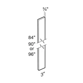 Fs84-pw Home Decorators Collection Cabinet Filler Strip 3 Inch W X .75 D 84 H Pacific White #3