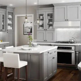 Mwep30-tpg Home Decorators Collection Kitchen 0.75 Inch L Cabinets Plywood Classic Gray Painted #2