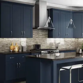 Oc332484u-wvb Home Decorators Collection Double Oven Kitchen Cabinet 33 Inch W X 24 D 84 H Vessel Blue #2