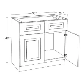Sb36-gdo Home Decorators Collection Assembled Kitchen Cabinets 36 Inch X34.5 Painted Plywood Dark Gray #3