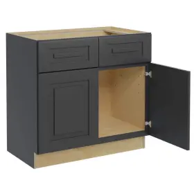 Sb36-gdo Home Decorators Collection Assembled Kitchen Cabinets 36 Inch X34.5 Painted Plywood Dark Gray