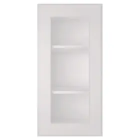 Hd-sd-w1530gd-a Homeibro Kitchen Cabinet 30 Inch X15 Dove Plywood Framed 2-shelves Composite White