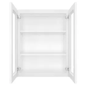 Hd-sw-w2430gd-a Homeibro Ready To Assemble Kitchen Cabinet 30 Inch H With 2-doors 3-shelves Shaker White #2