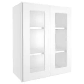 Hd-sw-w2430gd-a Homeibro Ready To Assemble Kitchen Cabinet 30 Inch H With 2-doors 3-shelves Shaker White #3