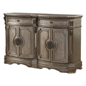 Homeroots Furniture 614486163694 68 Inch X 19 42 Antique Champagne Marble Top Server #2