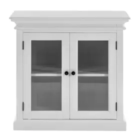 Homeroots Kitchen & Dining 512822835914 Modern Farm White Glass Door Accent Cabinet #2