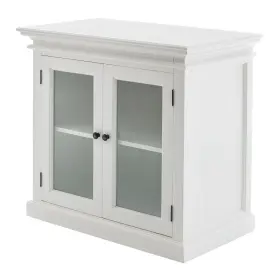 Homeroots Kitchen & Dining 512822835914 Modern Farm White Glass Door Accent Cabinet #3