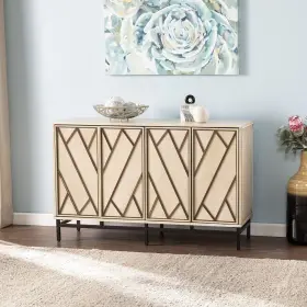 Homeroots Kitchen & Dining 808230099982 Champagne Deco Buffet Storage Cabinet