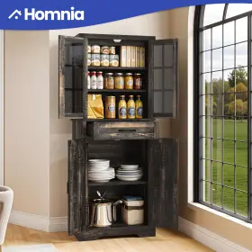 Homnia 197839142602 Kitchen Hutch Cabinet With Adjustable Shelves 71-in Tall Enclosed Pantry Storage #2